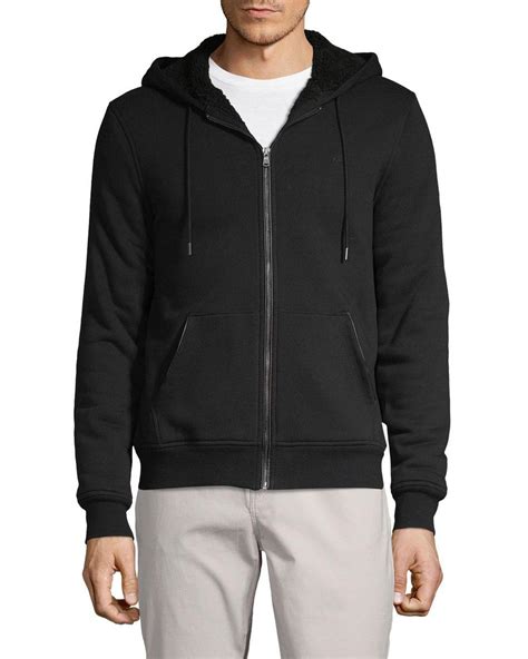 michael kors faux fur-lined full-zip hoodie|Michael Kors Faux Fur.